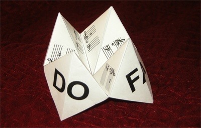 music with origami