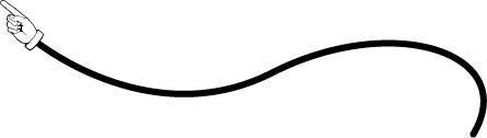 Arrow to go back to first of line above
